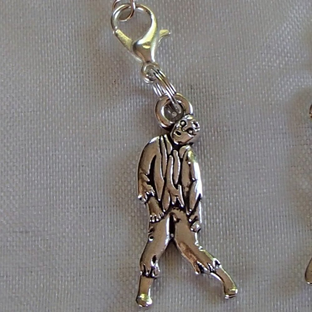 Free With WD Charm Bracelet Zombie Zipper Pull Halloween